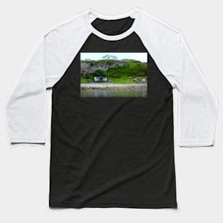 Miniature House on the Scottish Shore Baseball T-Shirt